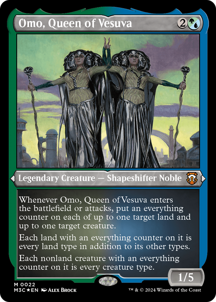 Omo, Queen of Vesuva (Foil Etched) [Modern Horizons 3 Commander] | Good Games North