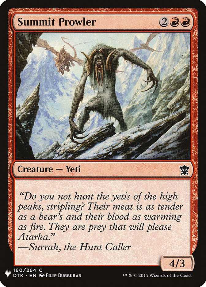 Summit Prowler [Mystery Booster] | Good Games North