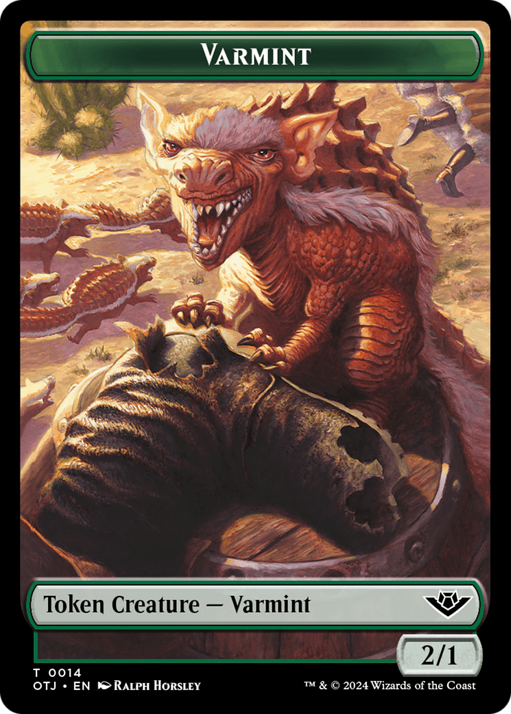 Varmint Token [Outlaws of Thunder Junction Tokens] | Good Games North