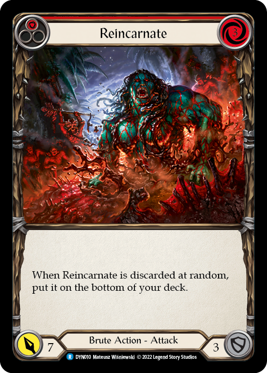 Reincarnate (Red) [DYN010] (Dynasty)  Rainbow Foil | Good Games North