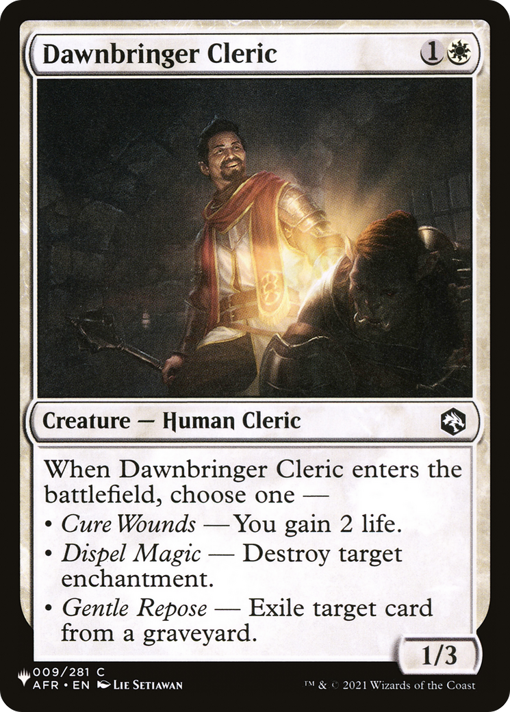 Dawnbringer Cleric [The List] | Good Games North