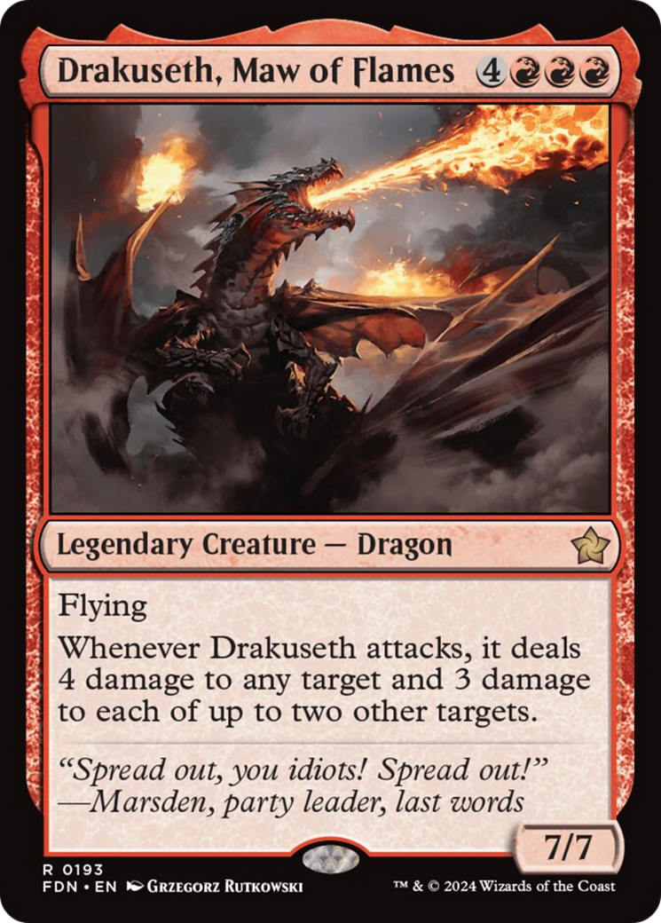 Drakuseth, Maw of Flames [Foundations] | Good Games North