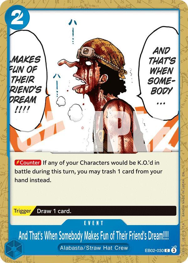 And That's When Somebody Makes Fun of Their Friends Dream!!!! EB02-030 (Extra Booster: Anime 25th Collection)  | Good Games North