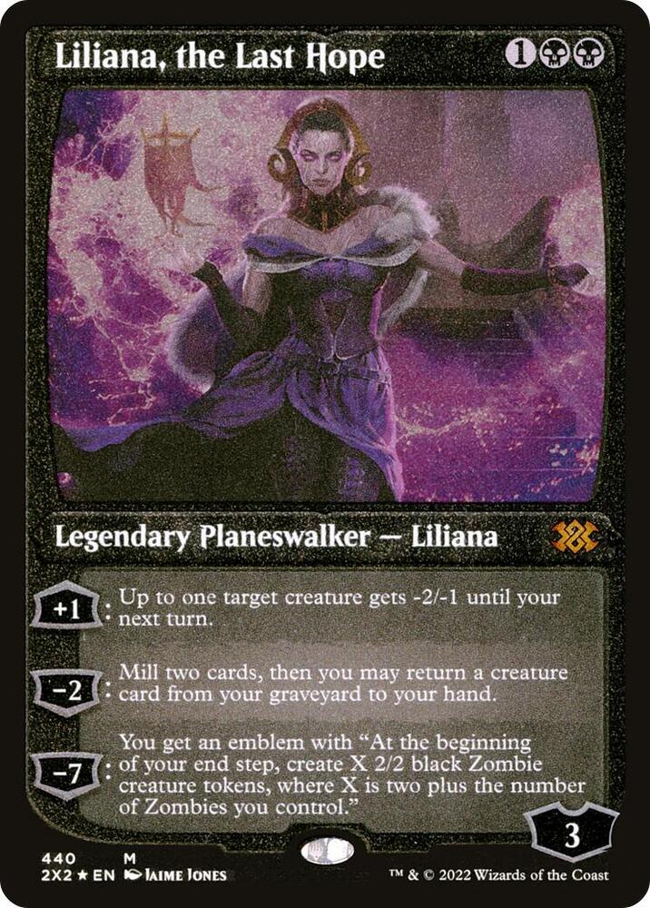 Liliana the Last Hope Foil Etched (Double Masters 2022)  - Foil | Good Games North