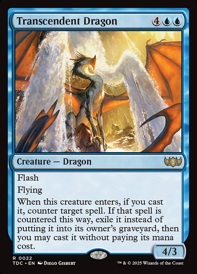 Transcendent Dragon (Commander: Tarkir: Dragonstorm)  | Good Games North