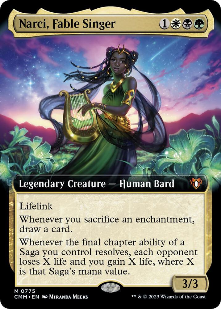 Narci, Fable Singer 775/451 (Commander Masters)  - Extended Art | Good Games North