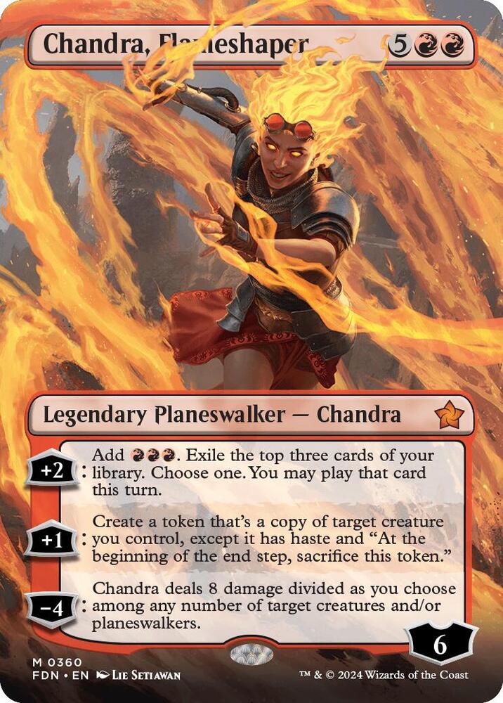 Chandra, Flameshaper 360/291 (Foundations)  - Borderless | Good Games North
