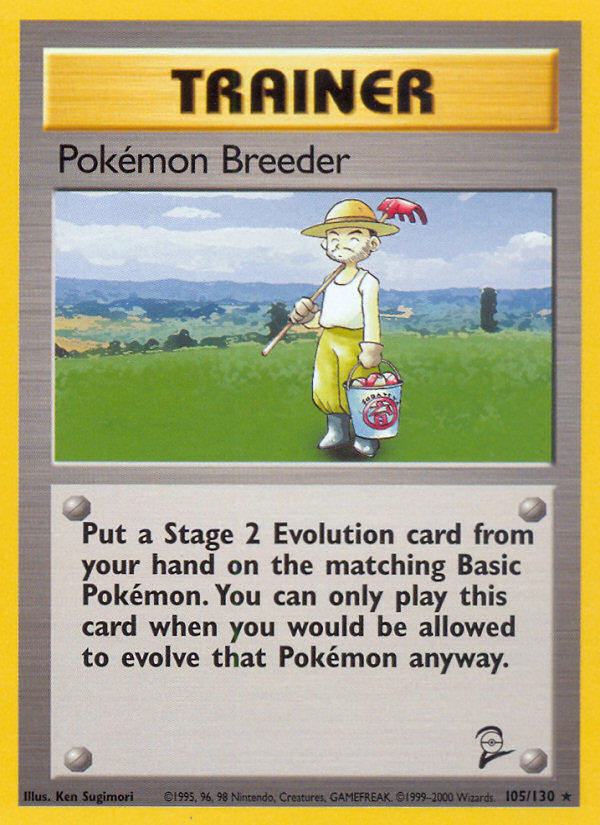 Pokemon Breeder (105/130) [Base Set 2] | Good Games North