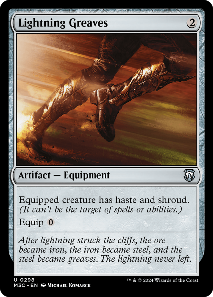 Lightning Greaves (Ripple Foil) [Modern Horizons 3 Commander] | Good Games North