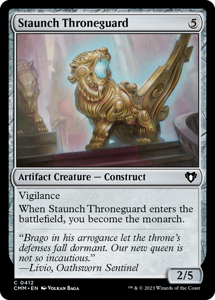 Staunch Throneguard [Commander Masters] | Good Games North