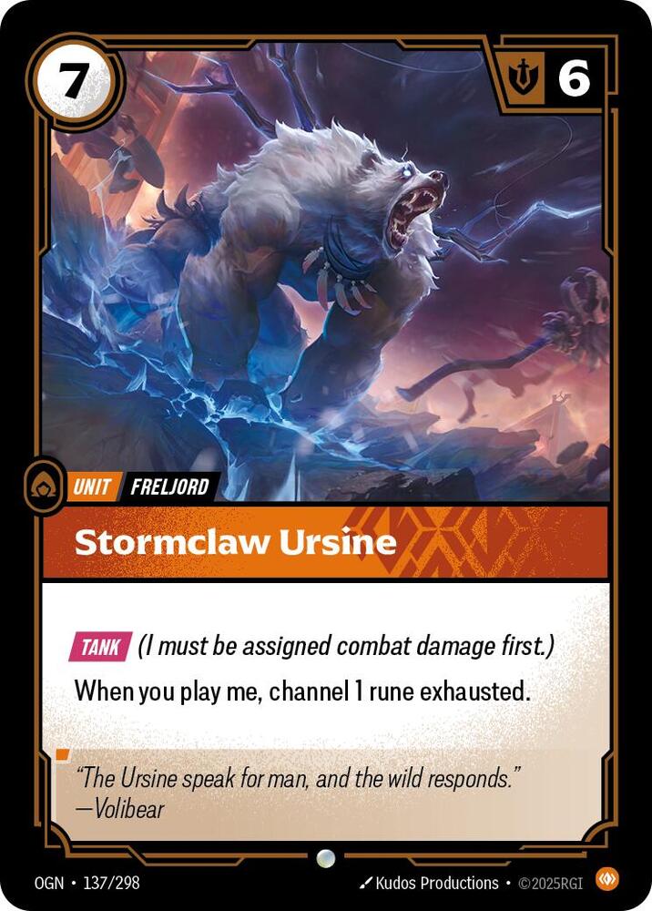 Stormclaw Ursine (Origins)  - Foil | Good Games North