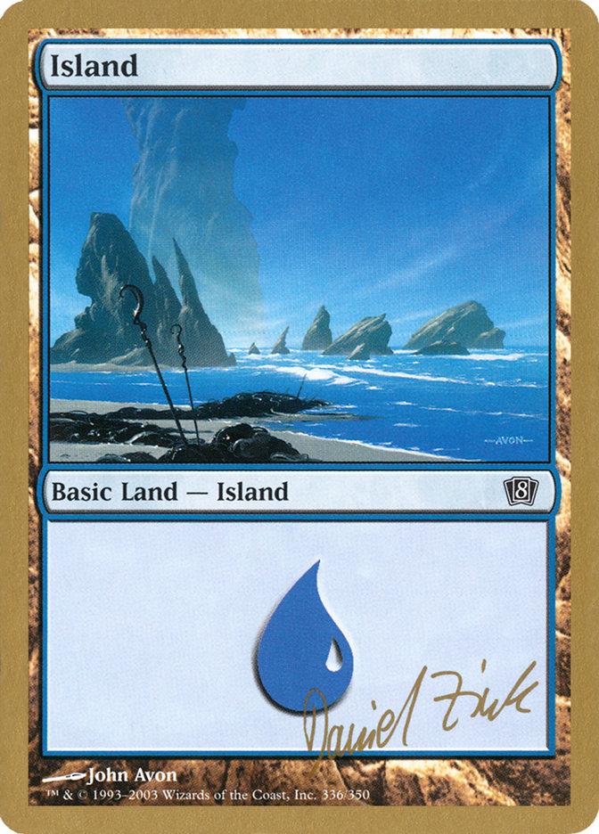 Island (dz336) (Daniel Zink) [World Championship Decks 2003] | Good Games North