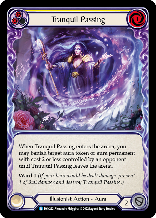 Tranquil Passing (Yellow) [DYN222] (Dynasty)  Rainbow Foil | Good Games North