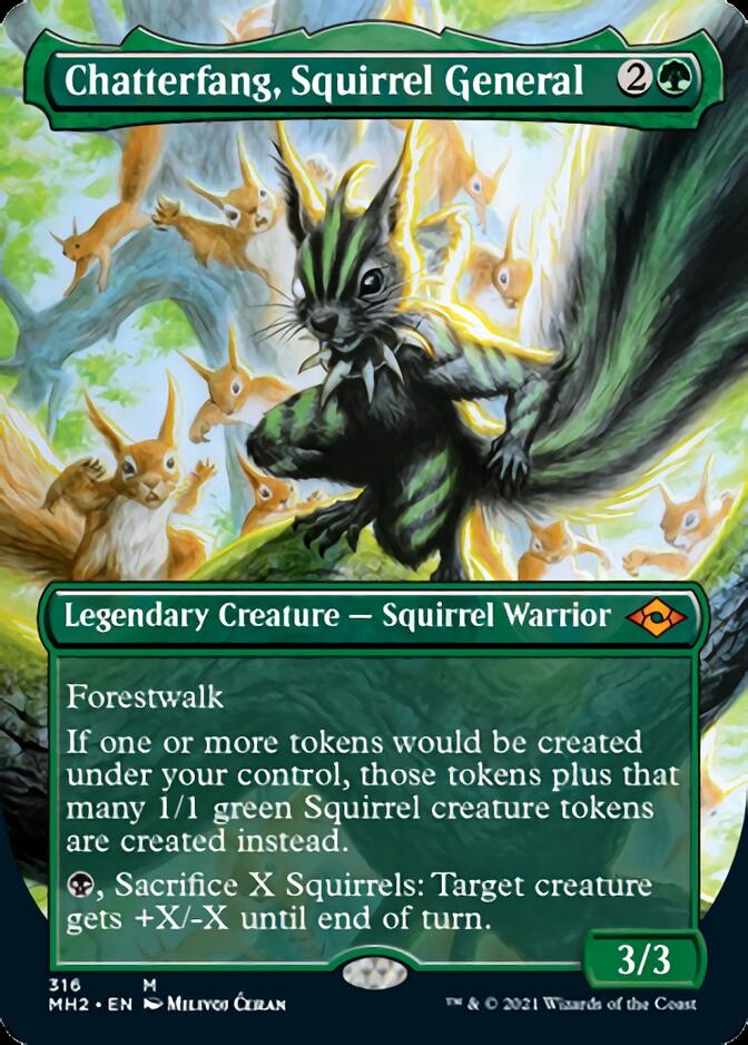 Chatterfang, Squirrel General (Borderless Alternate Art) [Modern Horizons 2] | Good Games North