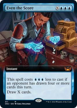 Even the Score Extended Art (Streets of New Capenna)  - Foil | Good Games North