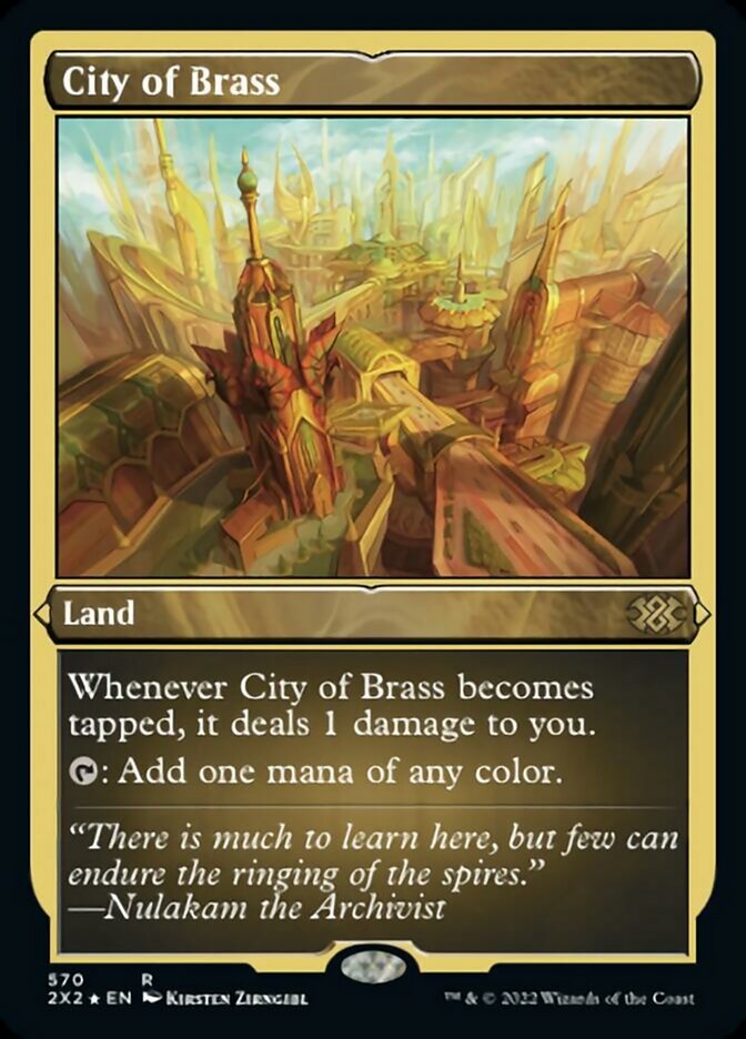 City of Brass (Foil Etched) [Double Masters 2022] | Good Games North
