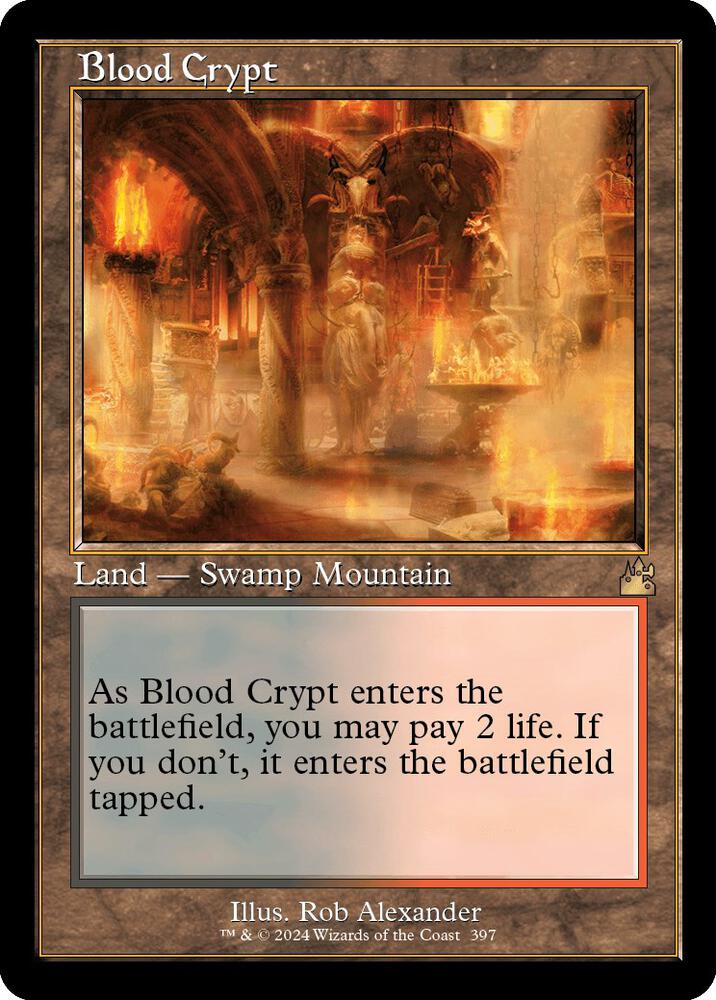 Blood Crypt Retro Frame (Ravnica Remastered)  | Good Games North