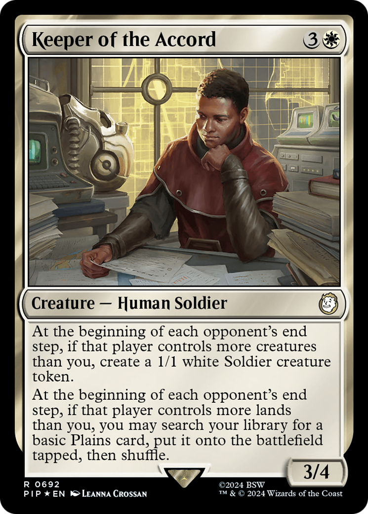 Keeper of the Accord (Surge Foil) [Fallout] | Good Games North