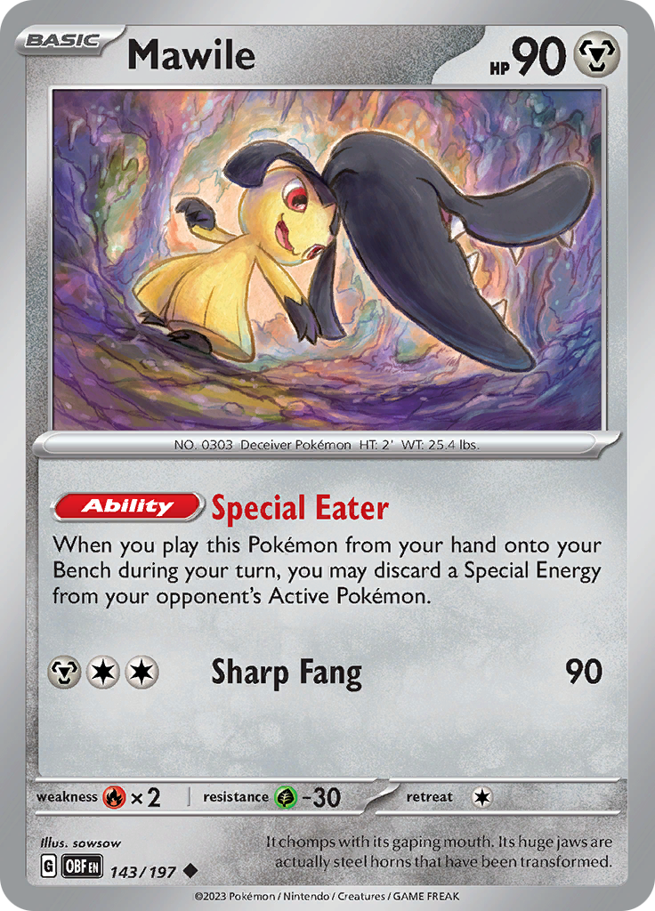 Mawile (143/197) [Scarlet & Violet: Obsidian Flames] | Good Games North