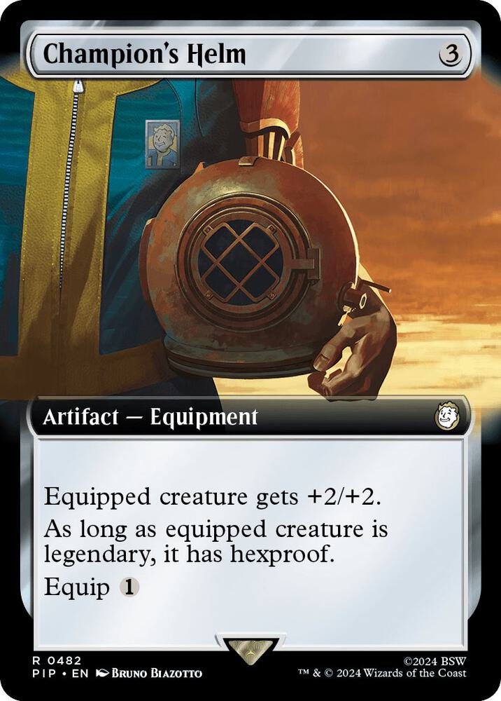 Champions Helm Extended Art (Universes Beyond: Fallout)  - Foil | Good Games North