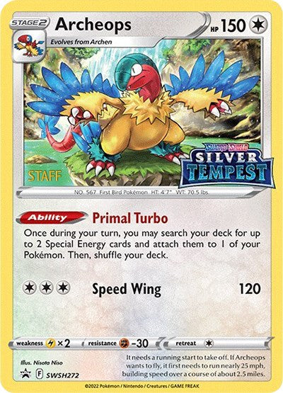 Archeops (SWSH272) (Prerelease) (Staff) [Sword & Shield: Black Star Promos] | Good Games North