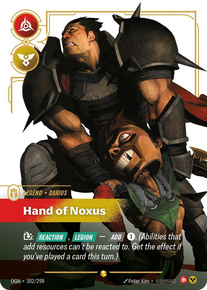 Darius Hand of Noxus Overnumbered (Origins)  - Foil | Good Games North