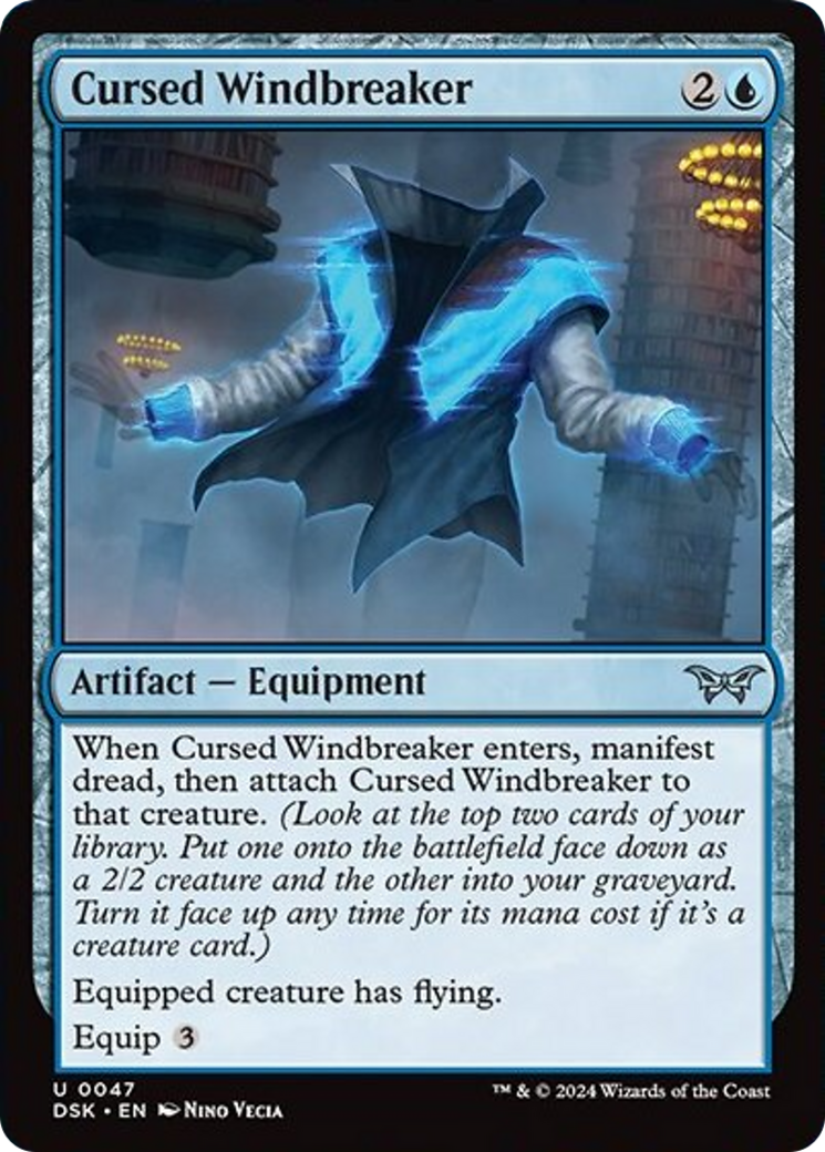 Cursed Windbreaker [Duskmourn: House of Horror] | Good Games North