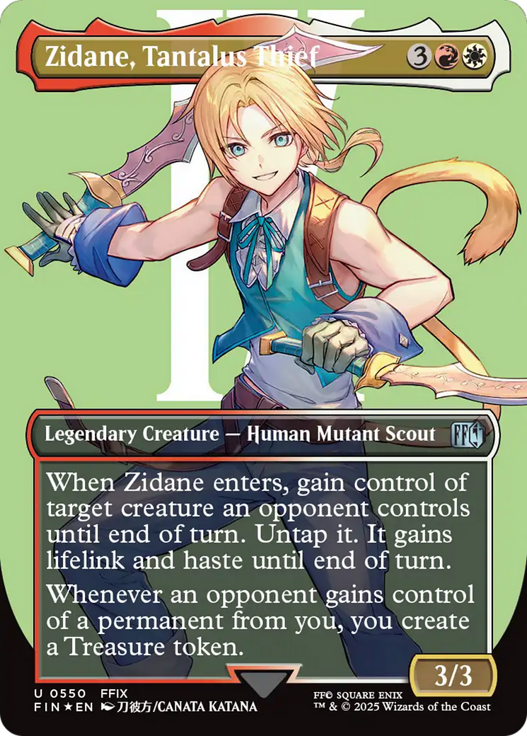 Zidane, Tantalus Thief (Borderless) (Surge Foil) [FINAL FANTASY] | Good Games North