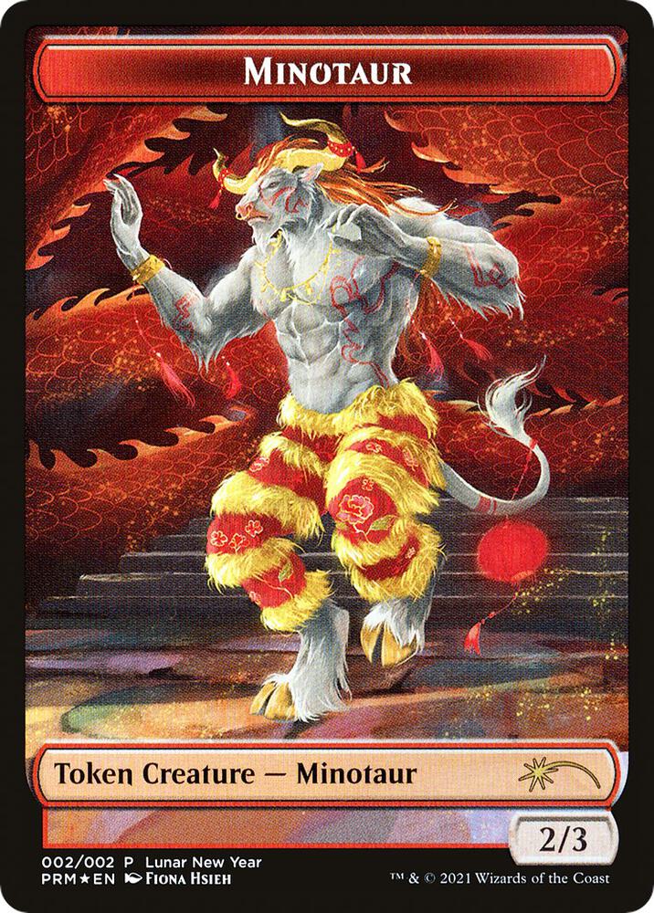 Minotaur Token 2021 Lunar New Year Promo 2 (Unique and Miscellaneous Promos)  - Foil | Good Games North
