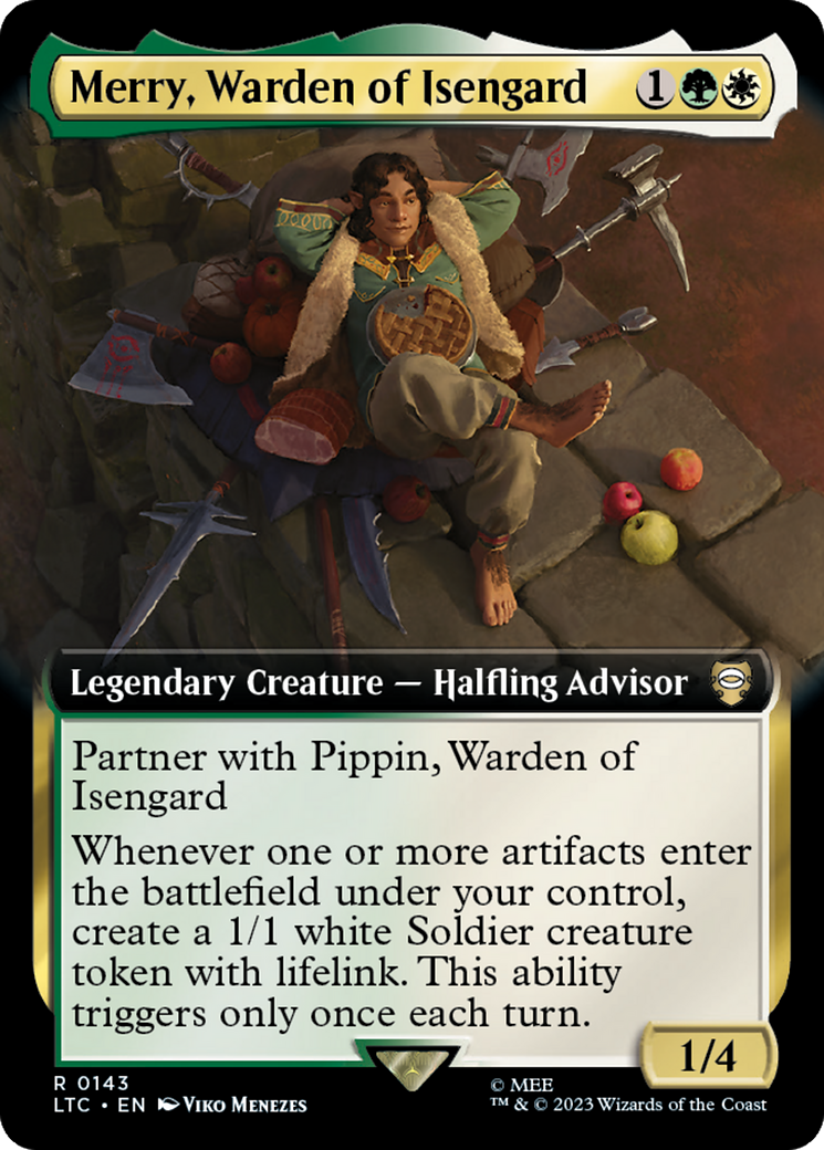 Merry, Warden of Isengard (Extended Art) [The Lord of the Rings: Tales of Middle-Earth Commander] | Good Games North