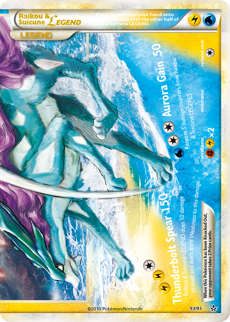 Raikou & Suicune LEGEND (93/95) [HeartGold & SoulSilver: Unleashed] | Good Games North