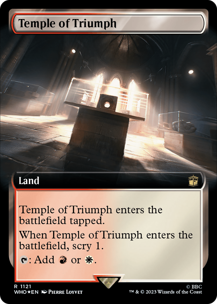 Temple of Triumph (Extended Art) (Surge Foil) [Doctor Who] | Good Games North