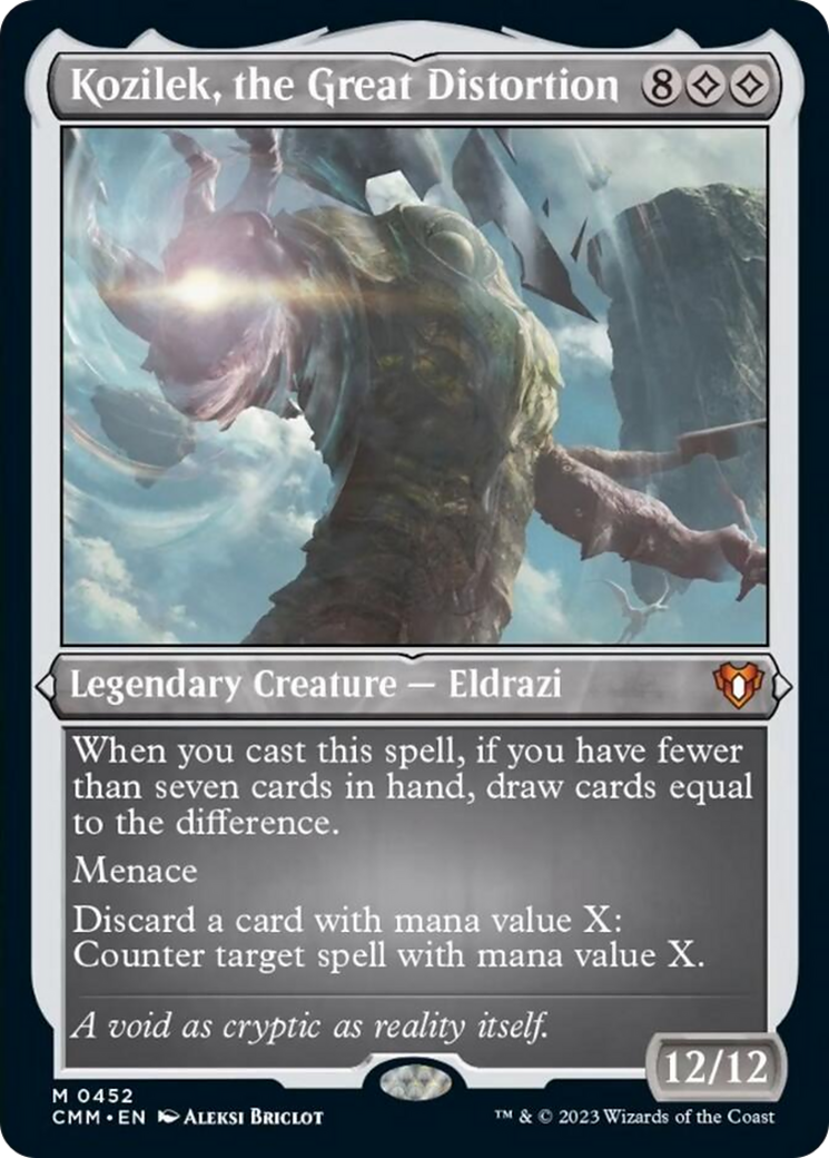 Kozilek, the Great Distortion (Foil Etched) [Commander Masters] | Good Games North
