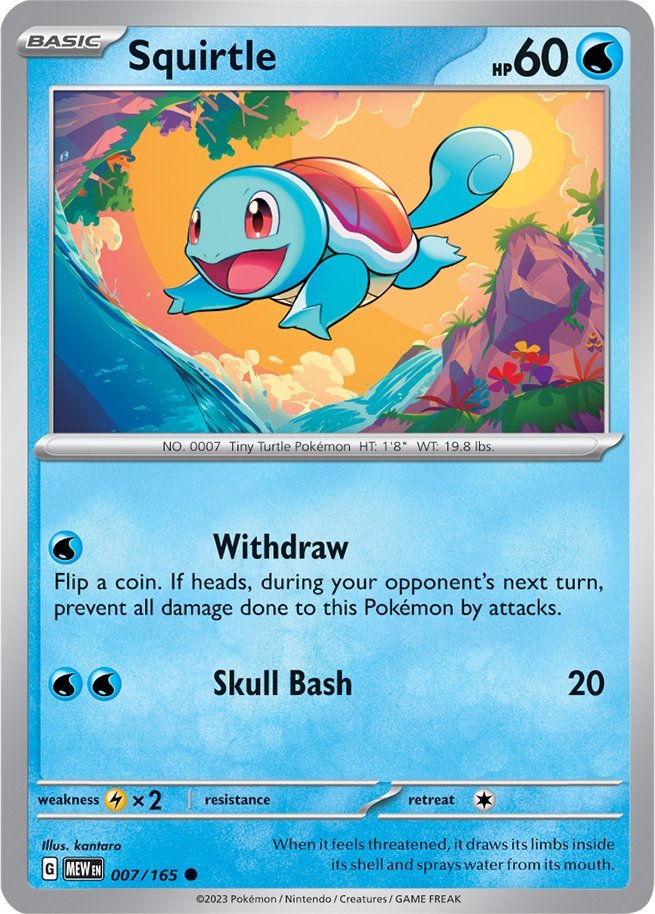 Squirtle (007/165) [Scarlet & Violet 151] | Good Games North