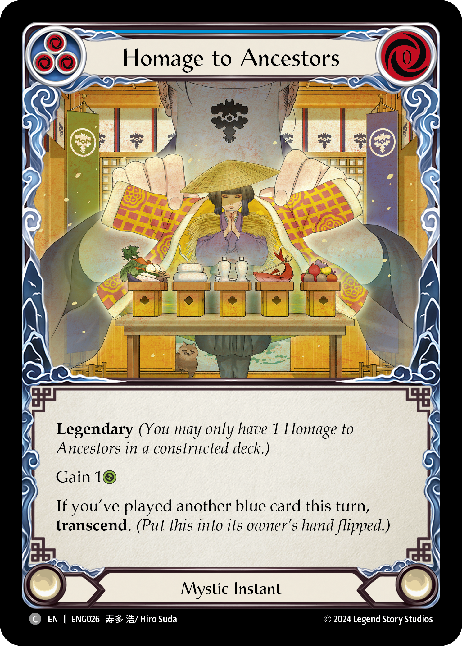 Homage to Ancestors [ENG026] (Part the Mistveil Enigma Blitz Deck) | Good Games North