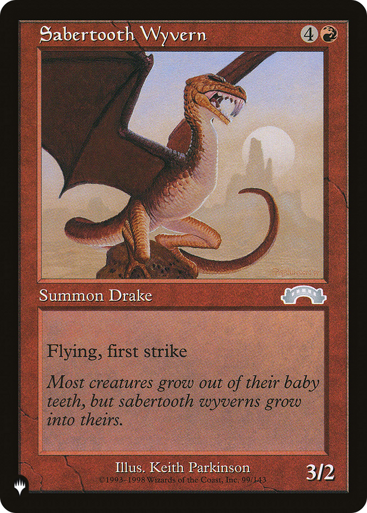 Sabertooth Wyvern [The List] | Good Games North