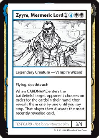 Zyym, Mesmeric Lord (2021 Edition) [Mystery Booster Playtest Cards] | Good Games North