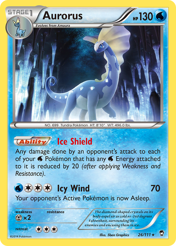 Aurorus (26/111) [XY: Furious Fists] | Good Games North