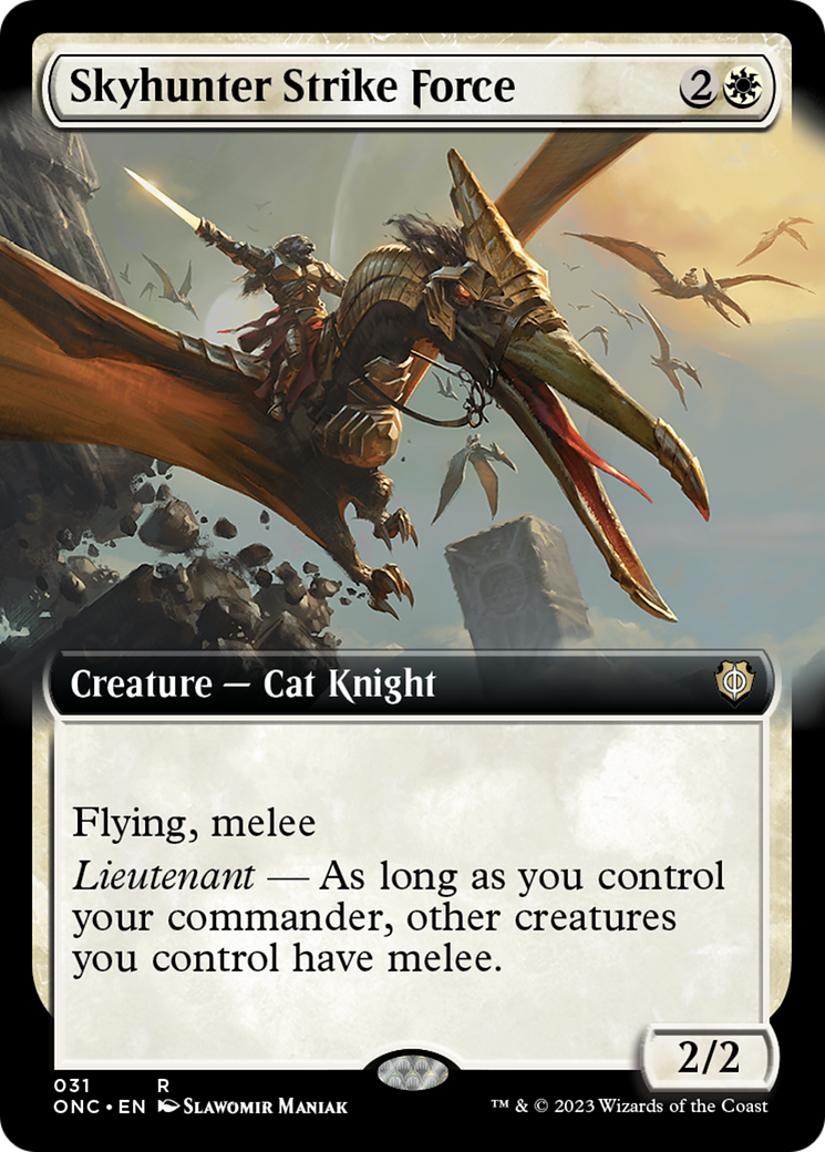 Skyhunter Strike Force (Extended Art) [Phyrexia: All Will Be One Commander] | Good Games North