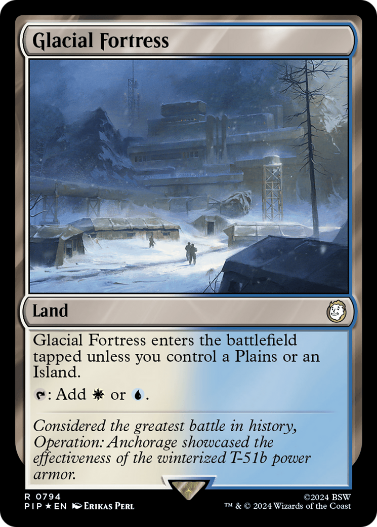 Glacial Fortress (Surge Foil) [Fallout] | Good Games North