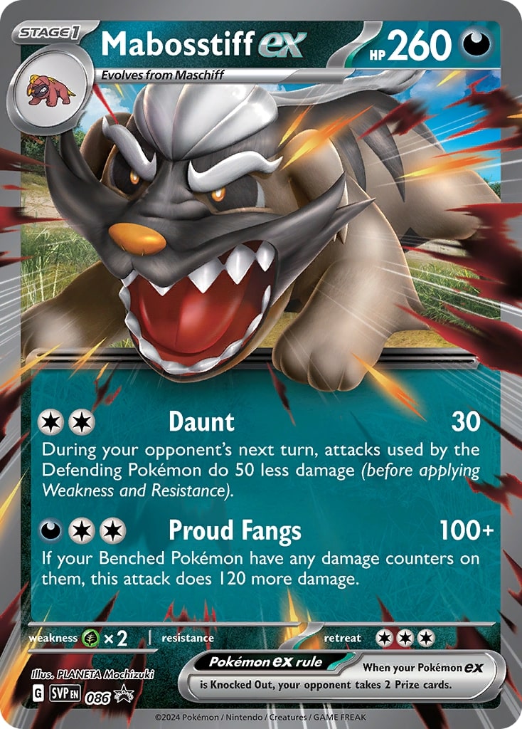 Mabosstiff ex (086) [Scarlet & Violet: Black Star Promos] | Good Games North