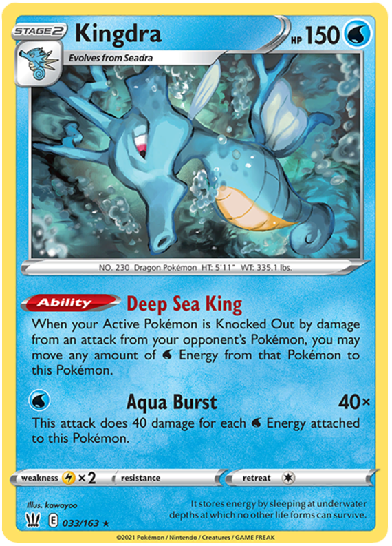 Kingdra (033/163) [Sword & Shield: Battle Styles] | Good Games North