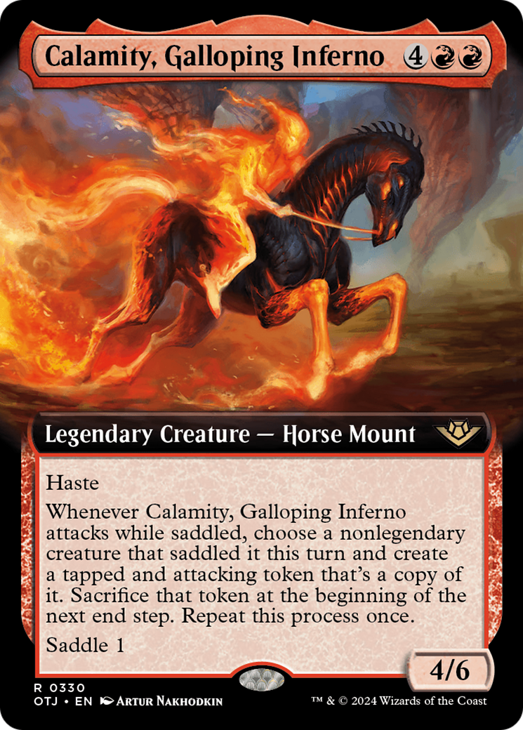 Calamity, Galloping Inferno (Extended Art) [Outlaws of Thunder Junction] | Good Games North