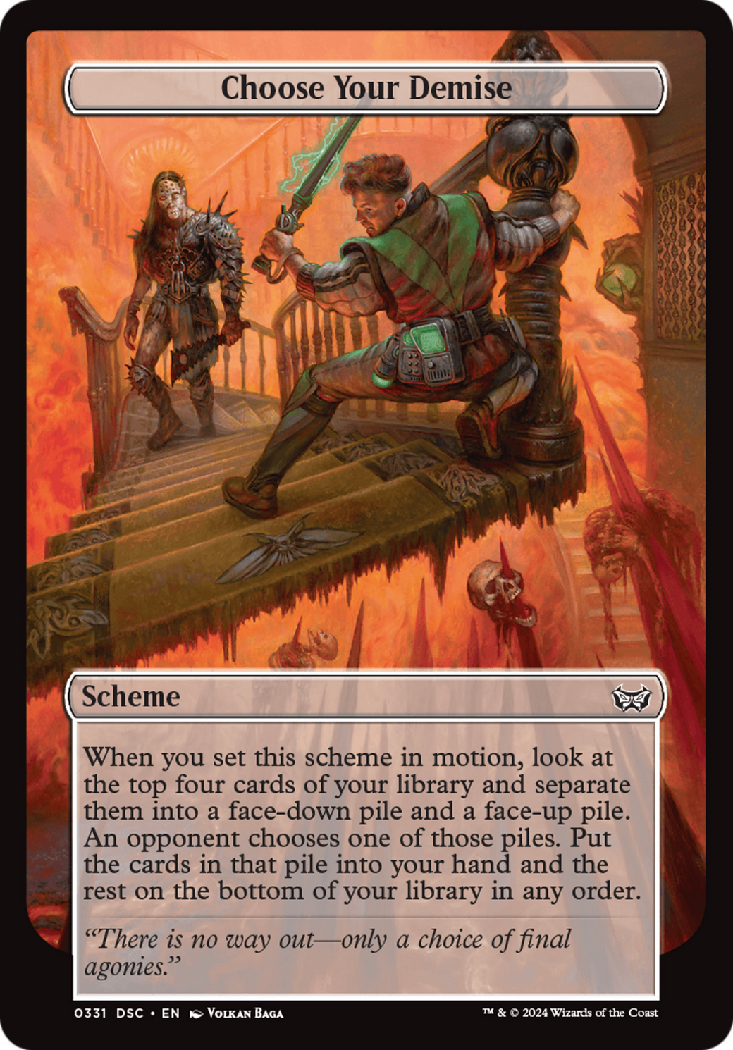 Choose Your Demise (Full Art) [Duskmourn: Archenemy] | Good Games North