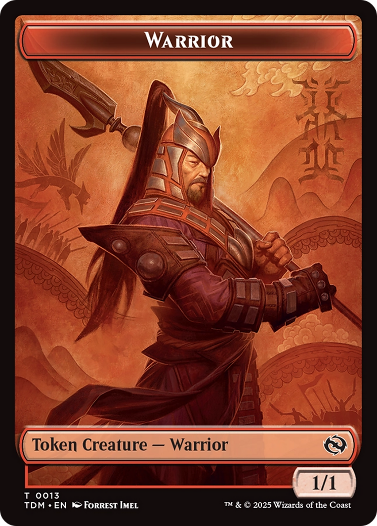 Goblin // Warrior Double-Sided Token [Tarkir: Dragonstorm Tokens] | Good Games North