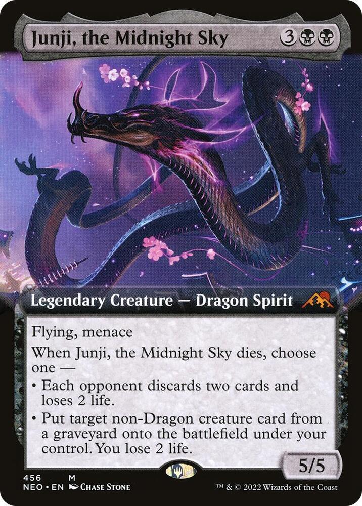 Junji, the Midnight Sky 456/302 (Kamigawa: Neon Dynasty)  - Extended Art Foil | Good Games North