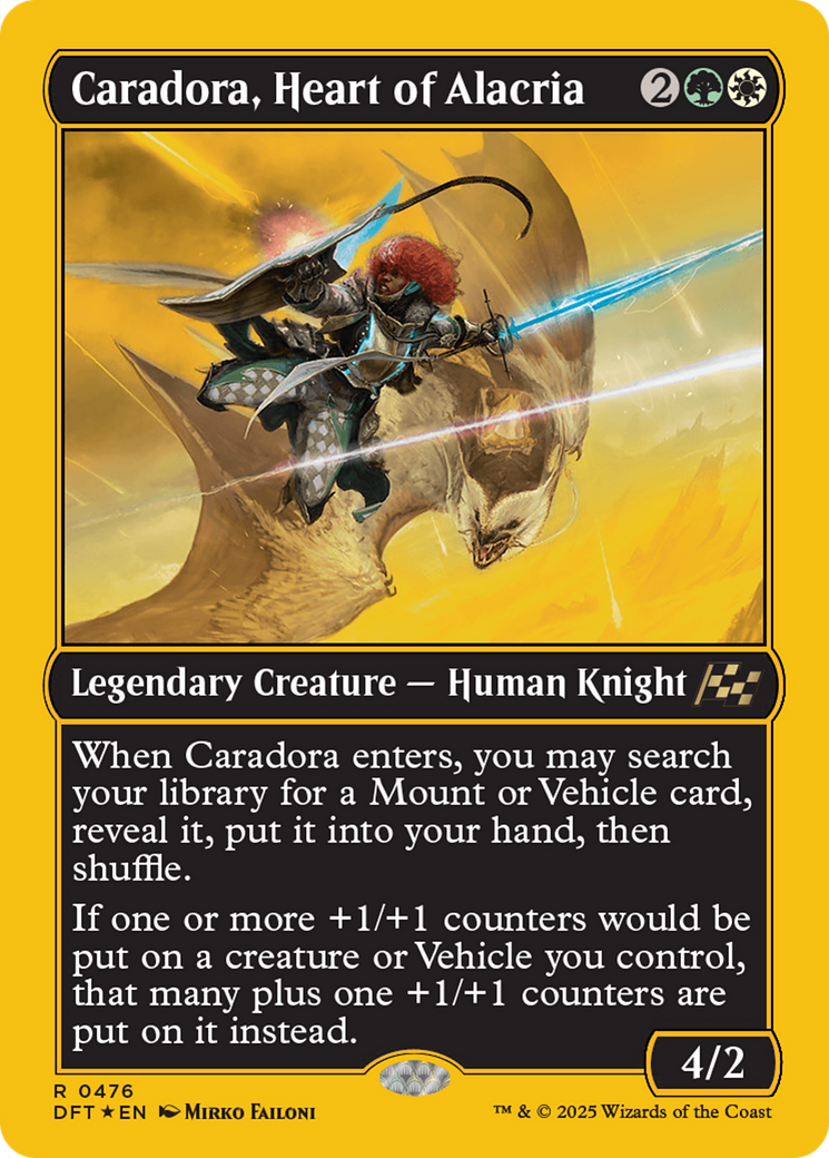 Caradora, Heart of Alacria (First-Place Foil) [Aetherdrift] | Good Games North