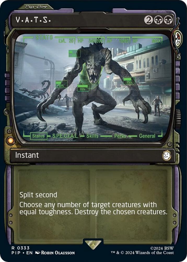 V.A.T.S. 333/326 (Universes Beyond: Fallout)  - Showcase Foil | Good Games North