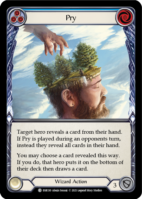 Pry (Blue) [EVR130] (Everfest)  1st Edition Rainbow Foil | Good Games North
