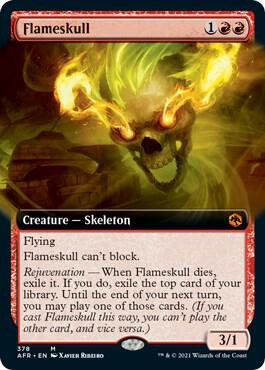Flameskull Extended Art (Adventures in the Forgotten Realms)  - Foil | Good Games North